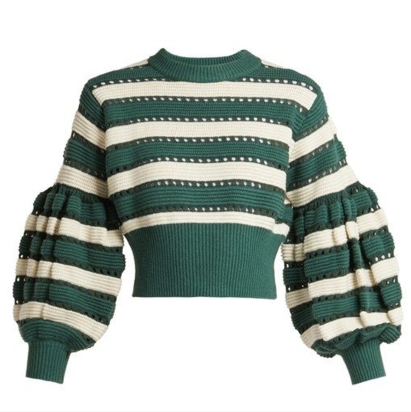 Self-Portrait Balloon Sleeve Sweater - Picture 1 of 5